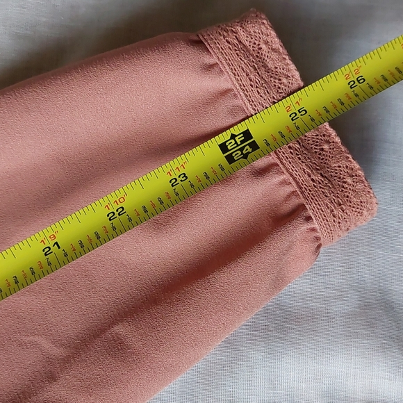 Western like-wear, lace collar, button front, S - Picture 6 of 9